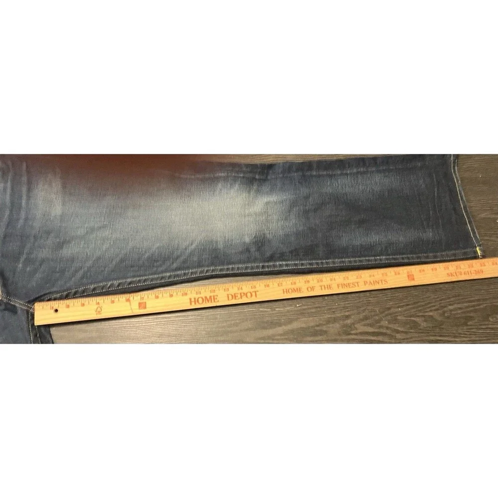 NEW True Religion Men’s Billy Relaxed Bootcut Jeans Pocket Flaps Blue Sz 40x33